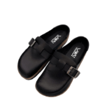 Dép Sục Đế Trấu Da Bò Thật Unisex Nam Nữ Vuki Mule - ĐenFWSDSS26A00700202 - Ảnh 2