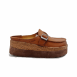 Dép Sục Đế Trấu Mule Buckle - Tobaco