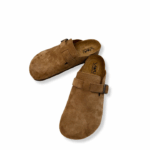 Dép đế trấu sục da bò lộn Vuki Nâu FWSDSS26A00900302 - Ảnh 10