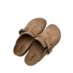 Dép đế trấu sục da bò lộn Vuki Nâu FWSDSS26A00900302 - Ảnh 6