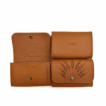 Ví da bò khắc bông lúa – Dáng ngắn ACCHSS26A00300301 - Ảnh 3