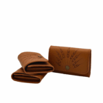 Ví da bò khắc bông lúa – Dáng ngắn ACCHSS26A00300301