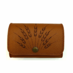 Ví da bò khắc bông lúa – Dáng ngắn ACCHSS26A00300301 - Ảnh 2