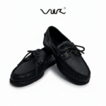 Giày Da Nam Buộc Dây Vuki Boat Shoes Da Bò Thật Đế Cao Su - Ảnh 2